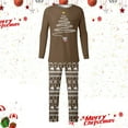 thumbnail image 2 of Shadoumai Matching Family Christmas Pajamas For Couples, Xmas Tree Print Tops Long Sleeve Holiday Sleepwear Sets For Mom Dad Fall Clothes, 2 of 6