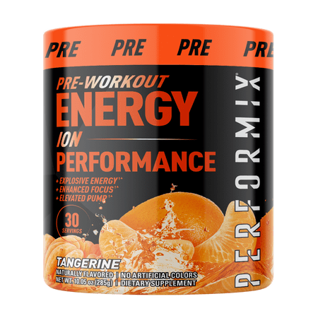 Performix ION Pre-Workout Powder ,Tangerine, 30 Servings