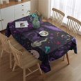 thumbnail image 2 of Psychedelic Halloween Pattern Rectangle Tablecloth 60"x84",Waterproof Polyester Rectangle Table Cloth, Wipeable Spillproof Polyester Tablecloth for Dining, Camping, Indoor and Outdoor, 2 of 5
