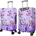 thumbnail image 3 of Travel Luggage Cover Suitcase Protector Fits 18-32 Inch Luggage Wheel Covers Patterned Travel Related Items Flower Luggage Protector Elastic Luggage Anti-scratch Suitcase Cover XL, 3 of 4