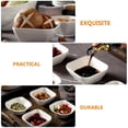 thumbnail image 4 of 8 cuencos de cerámica para salsa, cuencos para salsa de sushi, cuencos blancos para salsa., 4 of 5