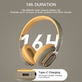 thumbnail image 6 of Bouanq School Supplies Bluetooth Headphones Active Noise Cancelling Bluetooth Headset Wireless Folding Bass Type-c Gaming Sports Headset Headphones for Kids for School, 6 of 8