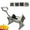 thumbnail image 2 of Cortador De Patatas Fritas De Acero Inoxidable, Cortador De Patatas De Grado Comercial Resistente, Herramienta Picadora De Frutas Y Verduras Con 4 Cuchillas Adecuada Para Cortar, 2 of 7