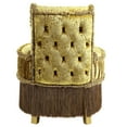 thumbnail image 5 of Alluring Gold Bedroom Vanity Stool With Back - Decor Elegant Comfort, 5 of 6