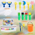 thumbnail image 3 of Kit de pintura con los dedos ABEIER lavable, 12 colores para niños pequeños, 35 ml, 3 of 8