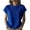 Blue, variant on Womens 2025 Cap Sleeve Tops Casual Crew Neck Loose Fit Sweater Vest Lightweight Knit Pullover Tank Summer Tops Knit Short Sleeve Soft Blouse for Daily Wear Blackish Green L