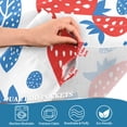 thumbnail image 4 of Yayeee Kitchen Valance Rod Pocket 54" x 18" Living Room Window Curtain, Playful Strawberries, 4 of 6