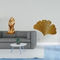 thumbnail image 2 of Figura de león,Estante con estatua de león para escritorio,oficina,decoración del hogar,Esculturas de pared de hojas,Esculturas de pared de hierro forjado con hojas de ginkgo,Escultura de, 2 of 8