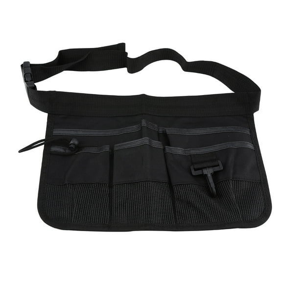 Bolsa para herramientas Sincero con múltiples bolsillos y cinturón grueso Negro
