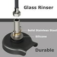 thumbnail image 6 of TORVA Glass Rinser SUS304 Stainless Steel Cup Washer Heavy Duty 10 Nozzles Bronze Bottle Rinser,All Black, 6 of 6