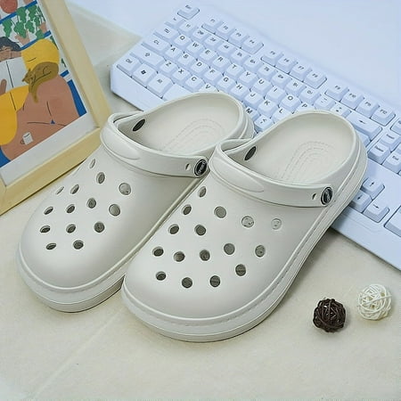 

Women s Comfortable Slip On Beach Shoes Solid Color Clogs Casual Out Design Garden Shoes