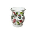 thumbnail image 1 of Christmas Crackled Glass Candle Holder Joy, 1 of 3