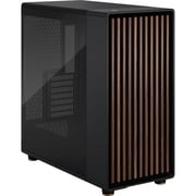 Fractal Design North XL Charcoal Black Chassis with Walnut Front and Dark Tempered Glass Side Panel EATX Full Tower Computer Case