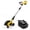 Yellow, variant on Lumiparty Cordless Lawn Edger with 9" Blade, 20V 4.0Ah Battery Powered Yard Edger with Dual Wheels and 3 Adjustable Depth Settings for Garden, Driveway and Sidewalk, Blue