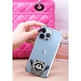thumbnail image 3 of WIRESTER Racoon Hands Out Transparent Soft Gel TPU Clear Case Slim Protective Cover for Apple iPhone 13 Pro Max 6.7" 2021 (NOT FIT iPhone 13 mini 5.4" 2021/iPhone 13 Pro 6.1" 2021/iPhone 13 6.1" 2021), 3 of 3