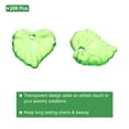 thumbnail image 3 of 200 Pcs Transparent Acrylic Leaf Charm Green Leaf 8 Pendants Beads with Hole for Jewelry DIY Craft Bracelets, 3 of 7