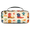 Multicolour 1, variant on Herdesigns Ehnic Eyes Carry Case Compatible with Nintendo Switch 2017 & Oled 2021, with 20 Game Card Slots, Abstract Moon Portable Travel Carrying Case Pouch for Accessories & Games