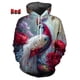 thumbnail image 2 of Sudadera con capucha hermosa de pavo real para hombre, suéteres para hombre, sudaderas con capucha con estampado 3D de animales del zoológico Maurya, ropa para mujer, moda Harajuku, sudadera con capuc, 2 of 5