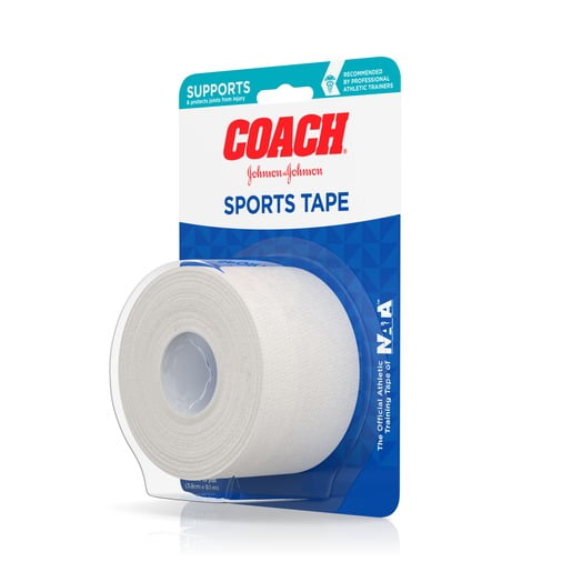 (Price/Case)Johnson & Johnson 1117793 Coach Sports Tape 1.5 Inch X 10
