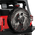 thumbnail image 3 of Lotusprinthandmade Valentine's Day Skull Couple Spare Tire Cover With Backup Camera Hole 6 Sizes (34 in. V2), 3 of 7