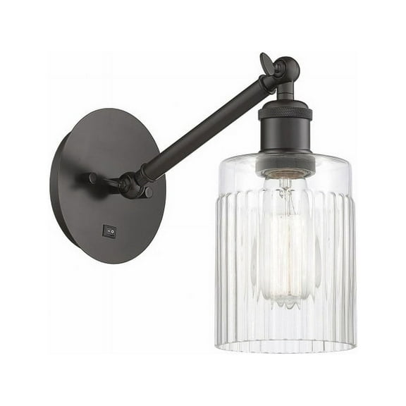 317-1W-OB-G342-LED-Innovations Lighting-Caledonia - 1 Light Wall Sconce In Industrial Style-11.38 Inches Tall and 5.3 Inches Wide Oil Rubbed Bronze