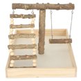 thumbnail image 2 of Soporte para juegos de pájaros, soporte de madera para percha para pájaros, soporte para juegos de loros, soporte para pájaros, confiabilidad excepcional, 2 of 8