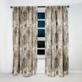 thumbnail image 2 of Designart "Wooden Planks Of The Rustic Farmhouse I" Vintage Brown Curtain 1 Panel, 2 of 6