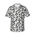 thumbnail image 2 of Goofa Cute Panda Hawaiian Shirt for Men, Unisex Summer Beach Casual Short Sleeve Button Down Shirts,Aloha Tropical Floral print shirt-XX-Large, 2 of 9