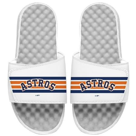 

Youth ISlide White Houston Astros Varsity Stripes Slide Sandals