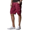 thumbnail image 4 of Bermudas Cargo Match Twill Comfort para Hombre Color Ciruela Talle L/32, 4 of 6