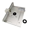 thumbnail image 1 of Router Table Insert Plate Woodworking Benches Table Saw W Miter Gauge Guide Aluminium Profile Fence Sliding Brackets ,Woodworking Protractor, 1 of 7