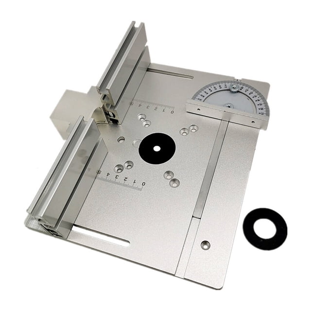 Router Table Insert Plate Woodworking Benches Table Saw W Miter Gauge Guide Aluminium Profile Fence Sliding Brackets ,Woodworking Protractor