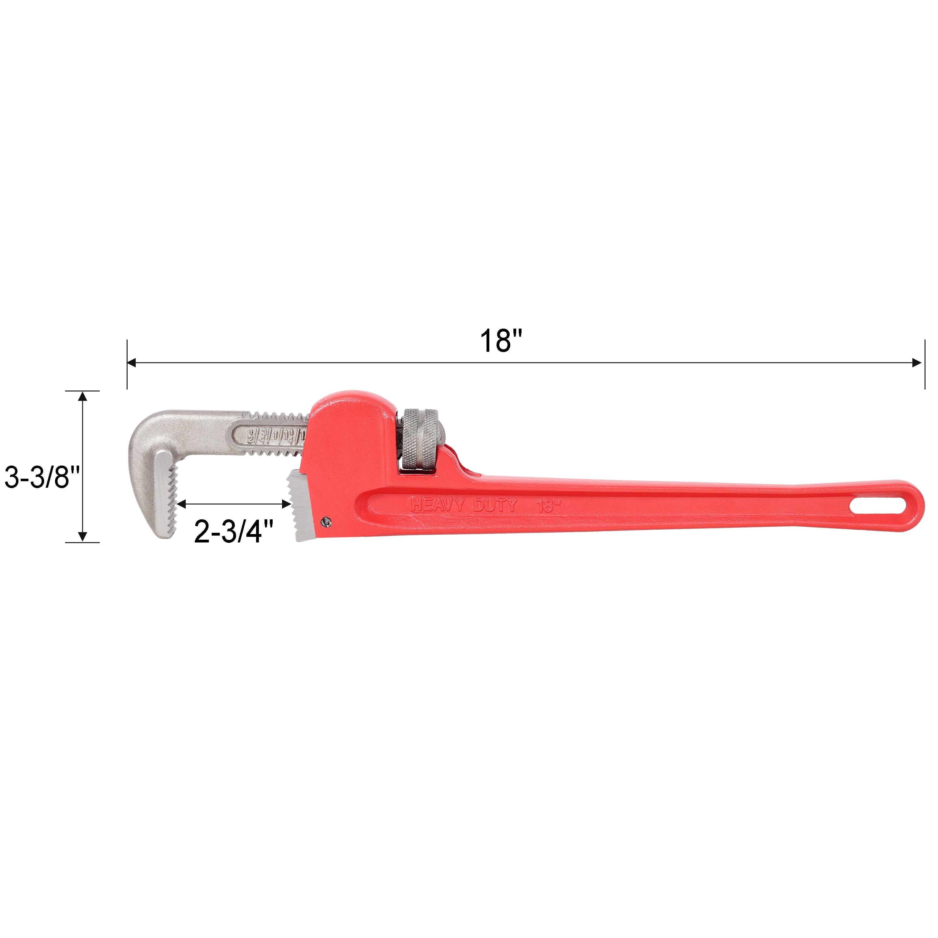 3Pcs Heavy Duty Pipe Wrench Set 14/18/24-inch Adjustable Alloy Steel Plumbing Tools