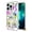 Colorful Hydrangea, variant on For Apple iPhone 15 Pro Max (6.7") Fashion Design Pattern Hybrid Ring Kickstand Bling Diamond Hard Protective Phone Case Cover by Xpression - Colorful Hydrangea