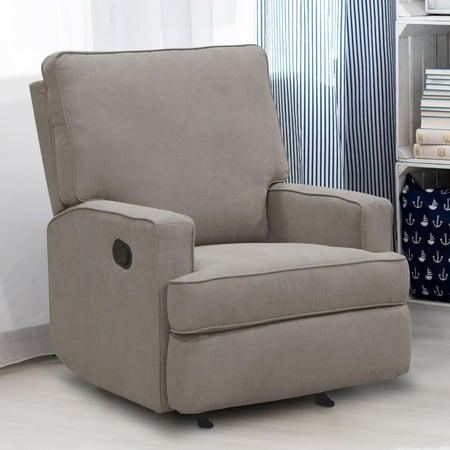 Baby Relax Salma 3-in-1 Glider Rocker Recliner Chair  Taupe Chenille