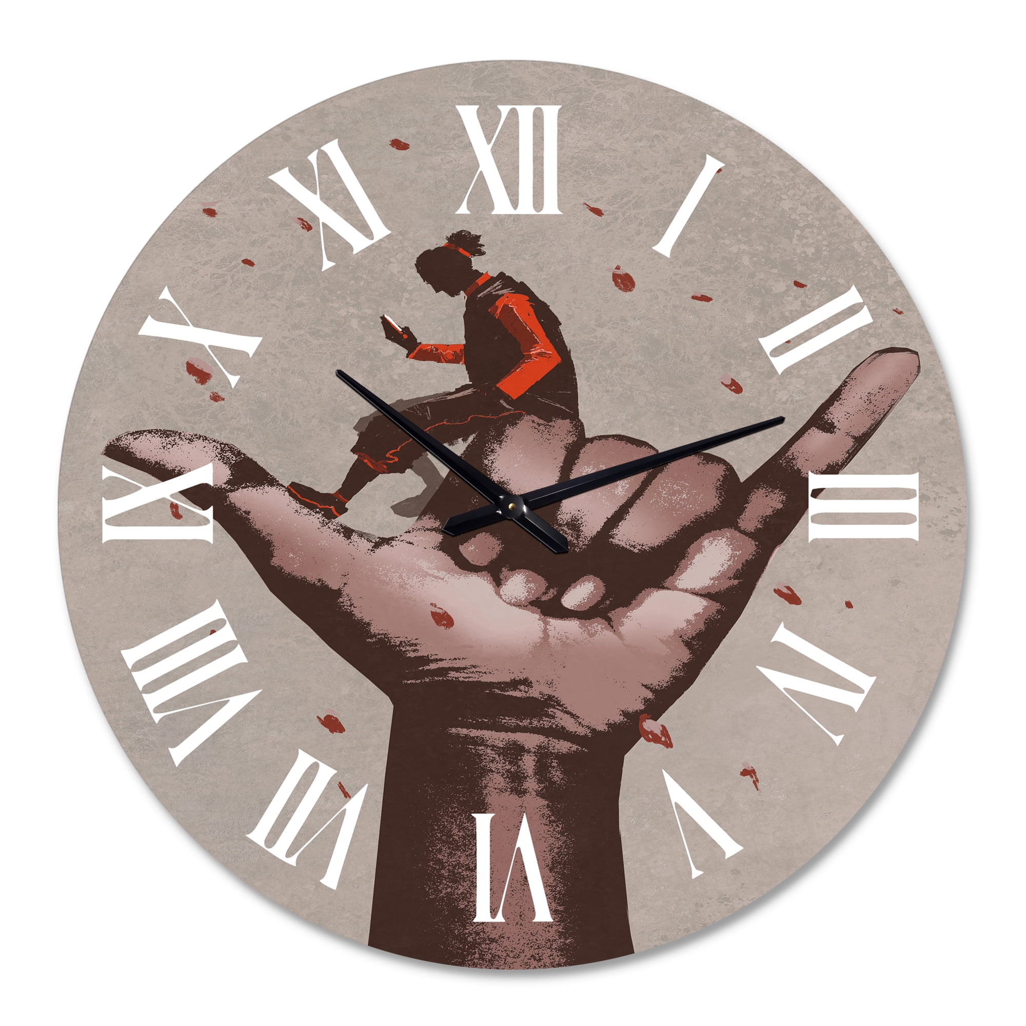 Designart 1 in Modern,Contemporary Wall Clock