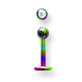 thumbnail image 2 of Solid Titanium Labret w Press Fit Gem Ball 16G (1.3mm) 5/16 (8mm) Long Titanium, 2 of 2