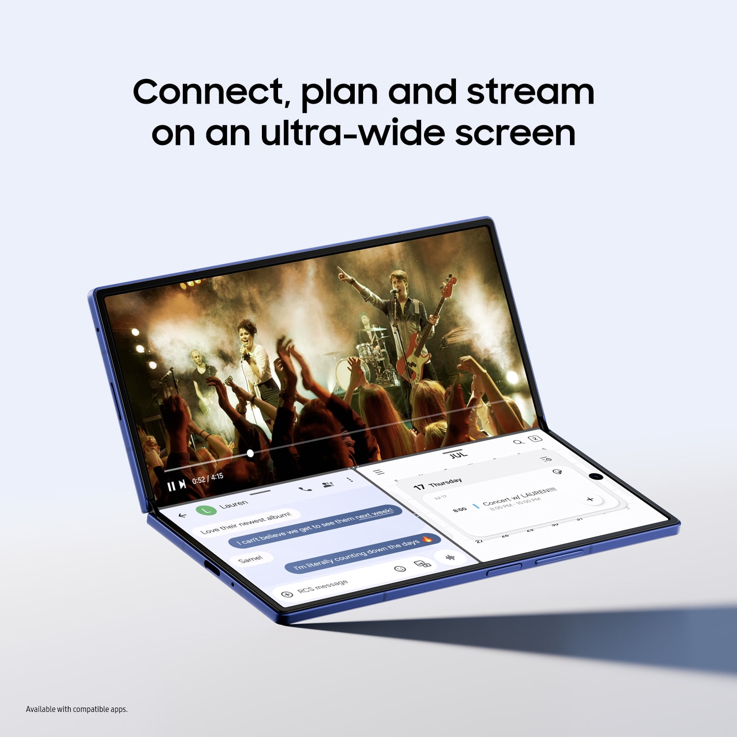 Samsung Galaxy Z Fold7 256GB Smartphone (Unlocked), Blue