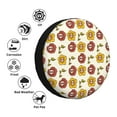 thumbnail image 4 of Salouo Sunflowers And Skull Print Spare Tire Cover 14-17 inch Spare Tire Protector Universal Tough Tire Wheel Cover for Trailer SUV and Truck-17 inch, 4 of 6