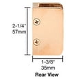 thumbnail image 3 of CRL SA87BR Polished Brass 3/8" Top Radius Base Glass Clip, 3 of 6