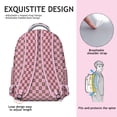 thumbnail image 2 of Retro Checkerboard Backpack Plaid Design and Geometric Checkered Pattern Vintage Travel Bag for Students, 2 of 5