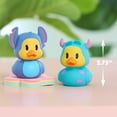 thumbnail image 6 of Dukalooz Disney Sulley and Stitch Small Toy Duck 2 Pack, Collectible Toy Figures, for Kids Ages 3 and up, 6 of 7