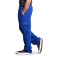 thumbnail image 2 of G-Style USA Men's Solid Fleece Cargo Pants DFP2 - Royal Blue - Medium, 2 of 5