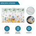thumbnail image 6 of Eucalyptus Leaves Placemats Set of 4, Daisy Flower Spring Watercolor Country Floral Bee Placemats for Dining Table, Place Mats for Kitchen Tabletop, Waterproof Wipeable Dining Table Mats Set, 6 of 9