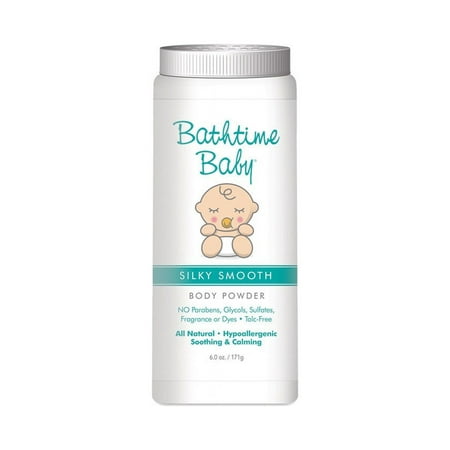 Bathtime Baby Silky Smooth Talc Free Body Powder, 3.5 Oz