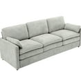 thumbnail image 4 of 89" 3 With Soft Chenille Material, Double-layered , Modern Look , Grey Ergonomic , Seat, 4 of 6