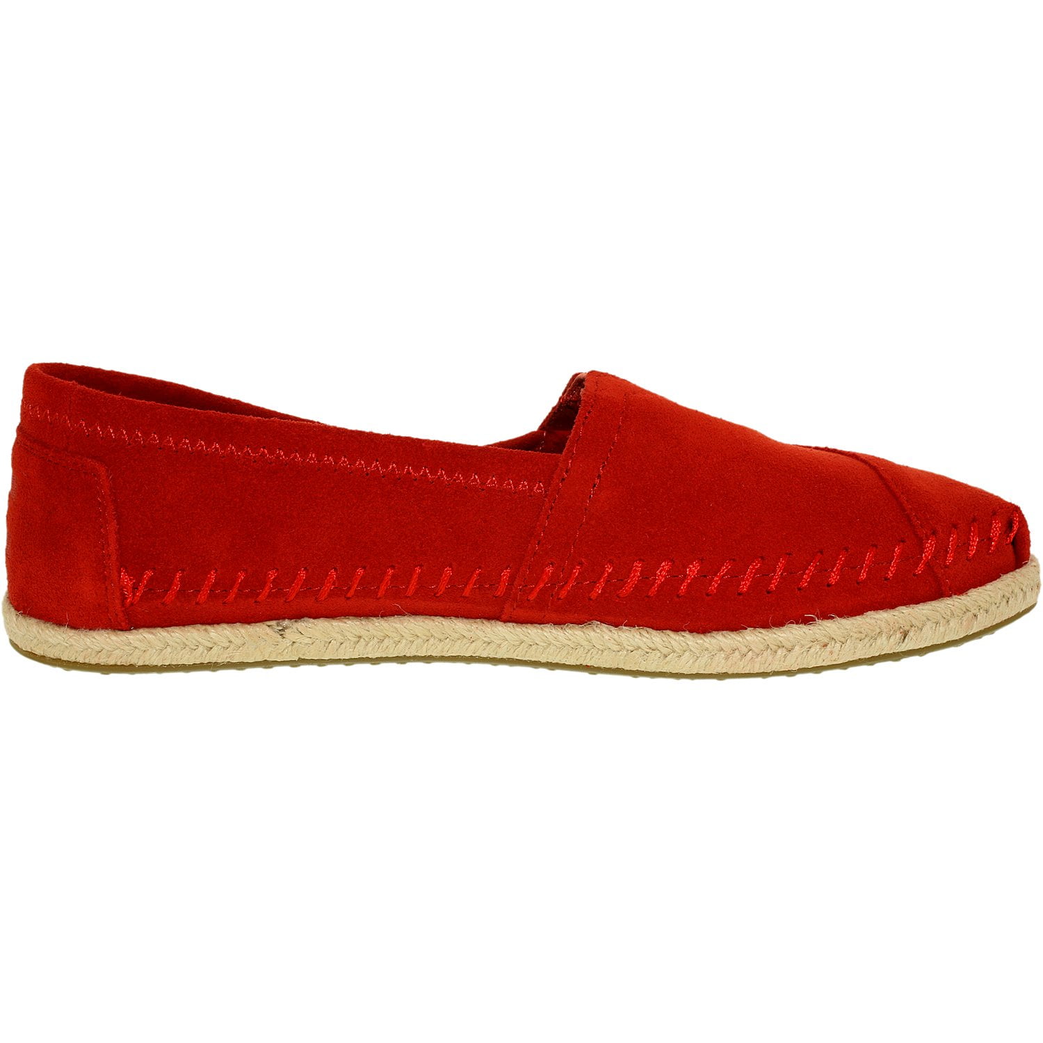 Toms Women's Alpargata Suede Rope Red Ankle-High Flat Shoe - 5.5M ...