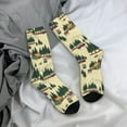 thumbnail image 5 of KLL Camping Caravan 1 Print Cool Socks Men's Women's Crew Socks Funny Crazy Novelty Stockings, 5 of 6