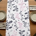 thumbnail image 5 of Table Runners 72 Inches Long Dress Scarves, Grey Pink Botanical Farmhouse Kitchen/Dining Table Runner, Coffee Tablerunners, Watercolor Spring Floral Summer Leaf 18x72 Inch, 5 of 9