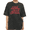 Black-2, variant on Women's "Not Today Satan Not Today" Funny Christian Quote Short Sleeve Washed Tee Black S-2XL Plus Size